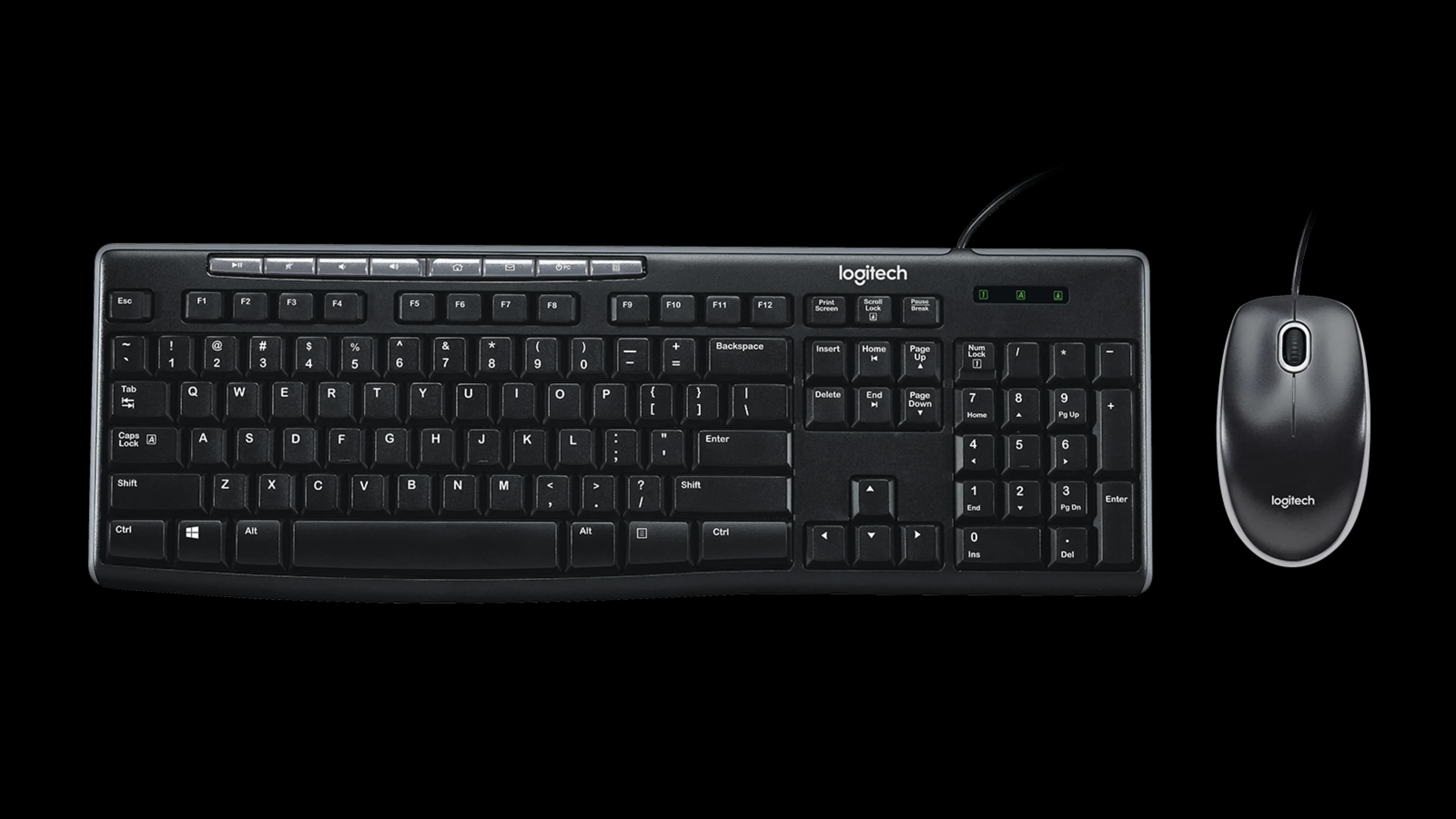کیبورد و موس سیمی Logitech مدل MK200