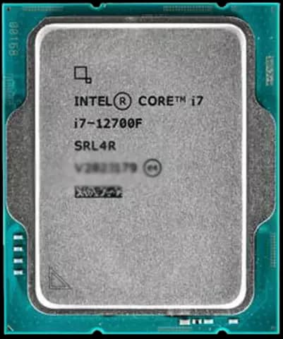 پردازنده Intel مدل Core i7 12700F