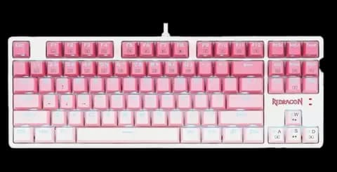 کیبورد سیمی گیمینگ Redragon مدل CASS K645 W-GP RGB با سوییچ قهوه ای