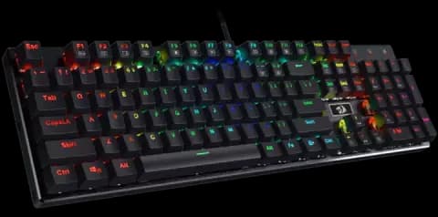 کیبورد سیمی گیمینگ Redragon مدل Devarajas K556 RGB با سوییچ قهوه ای