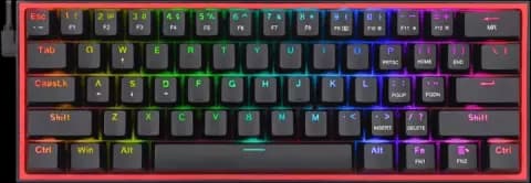 کیبورد سیمی Redragon مدل FIZZ K617-RGB با سوییچ قرمز
