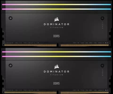 رم دسکتاپ (32GB*2) 64 گیگابایت Corsair مدل DOMINATOR TITANIUM RGB DDR5 6000MHz
