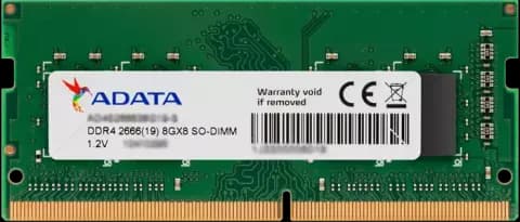 رم لپ تاپ 8 گیگابایت DDR4 تک کاناله (2400) 2666 مگاهرتز Adata