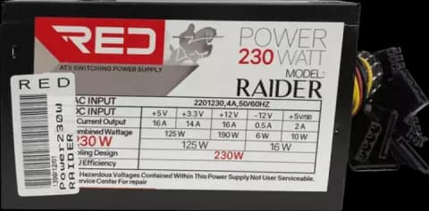 پاور 230 وات RED مدل RAIDER