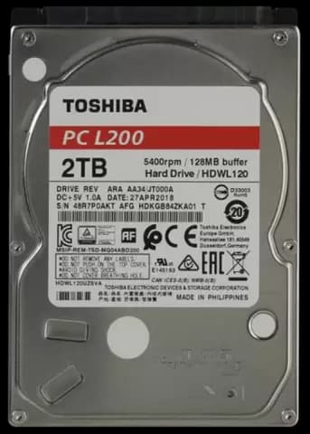 هارد لپ تاپ 2 ترابایت TOSHIBA مدل L200 HDWL120