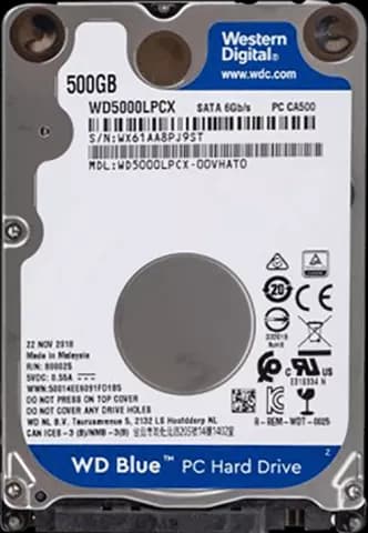 هارد لپ تاپ 500گیگابایت WD مدل BLUE WD5000LPCX