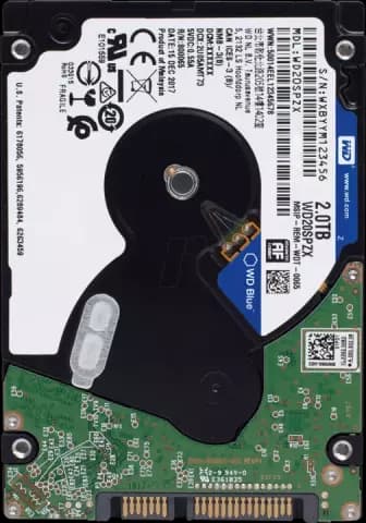 هارد لپ تاپ 2ترابایت WD مدل BLUE WD20SPZX