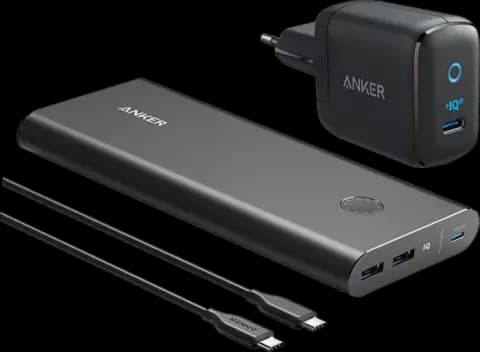 پاور بانک 26800 میلیآمپر ساعت ANKER مدل Powercore Plus B1376 به همراه شارژر و کابل Type-C