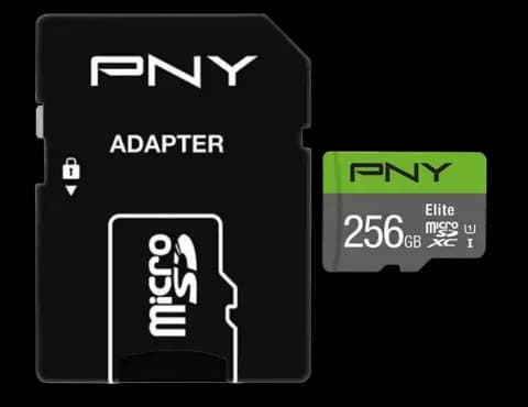 مموری کارت 256 گیگابایت PNY مدل Elite کلاس 10 استاندارد UHS-I U1 همراه با آداپتور