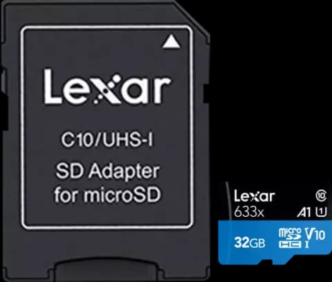 مموری کارت 32 گیگابایت Lexar مدل High Performance 633X همراه با آداپتور