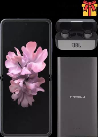 گوشی موبایل 256 گیگابایت Samsung GALAXY مدل Z FLIP به همراه هدفون بیسیم JBL و پاوربانک MIPOW